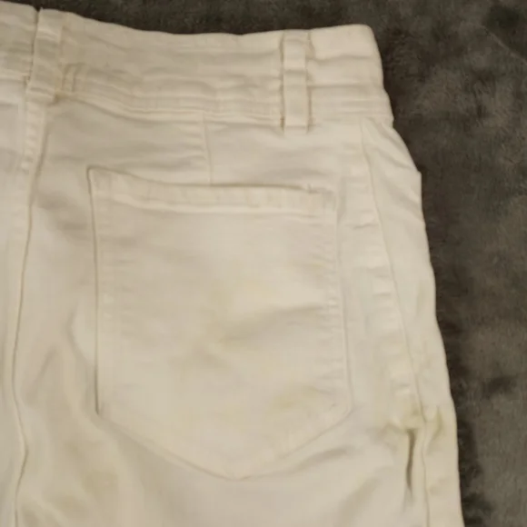 Mango Women's Cream High-Waist Straigh Jeans Size 4 - Picture 11 of 16